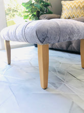 Load image into Gallery viewer, Large Buttoned Blossom Footstool