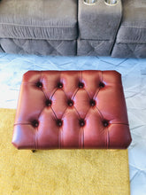 Load image into Gallery viewer, Large Buttoned Blossom Footstool