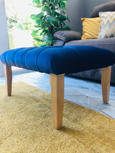 Load image into Gallery viewer, Large Buttoned Blossom Footstool