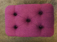 Load image into Gallery viewer, Medium Buttoned Blossom Footstool
